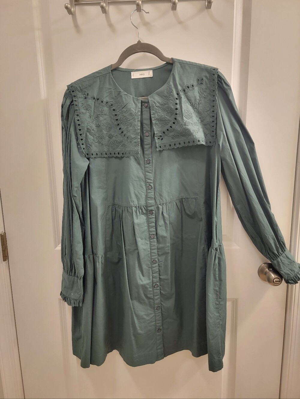 Mango Longsleeves Dress Dark Green (Medium) - Brand New